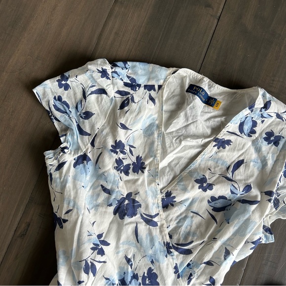 Polo Ralph Lauren Floral-Print Cotton Wrap Dress - Picture 5 of 6